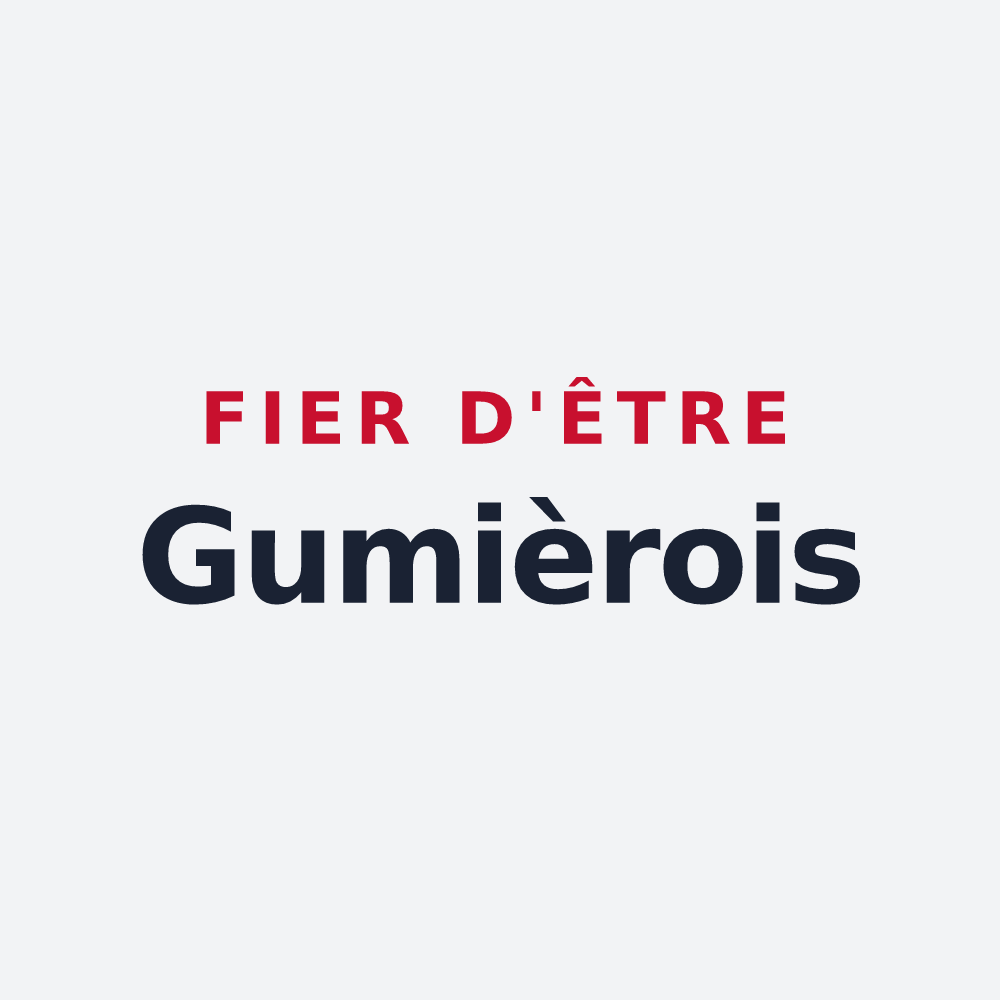 Poster « Fier d'être Gumièrois » — design pour Gumières