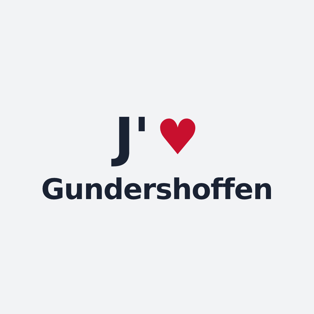 Poster personnalisé Gundershoffen — design J'aime Gundershoffen