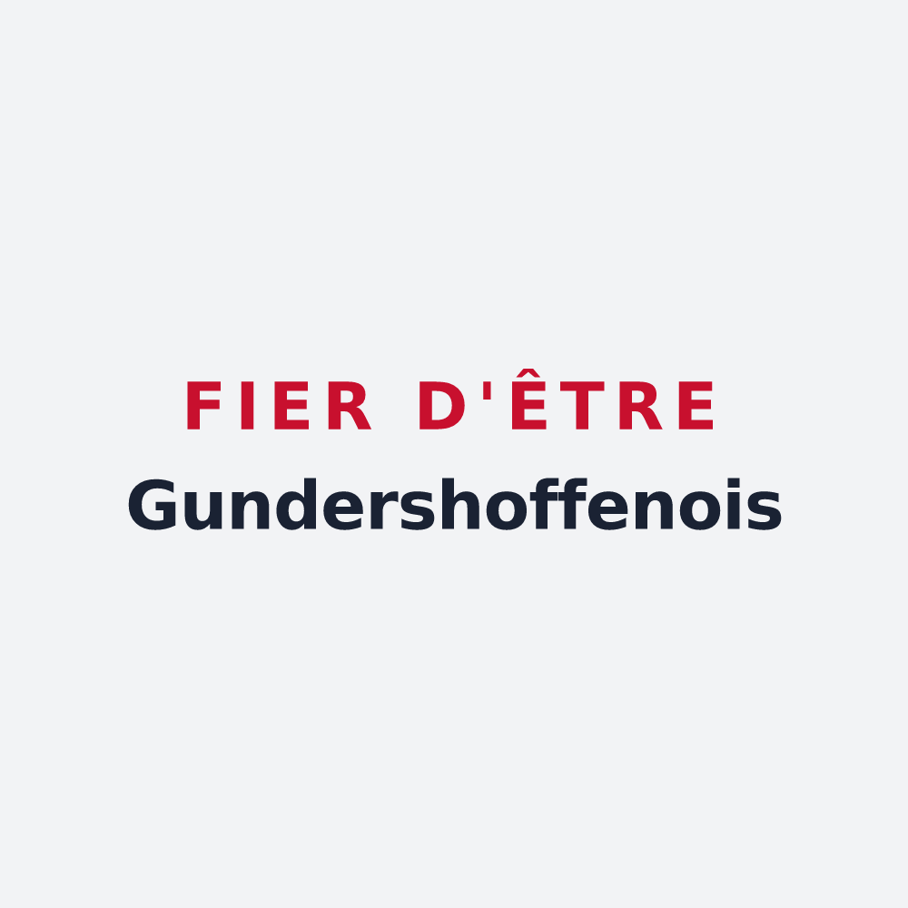 Poster « Fier d'être Gundershoffenois » — design pour Gundershoffen