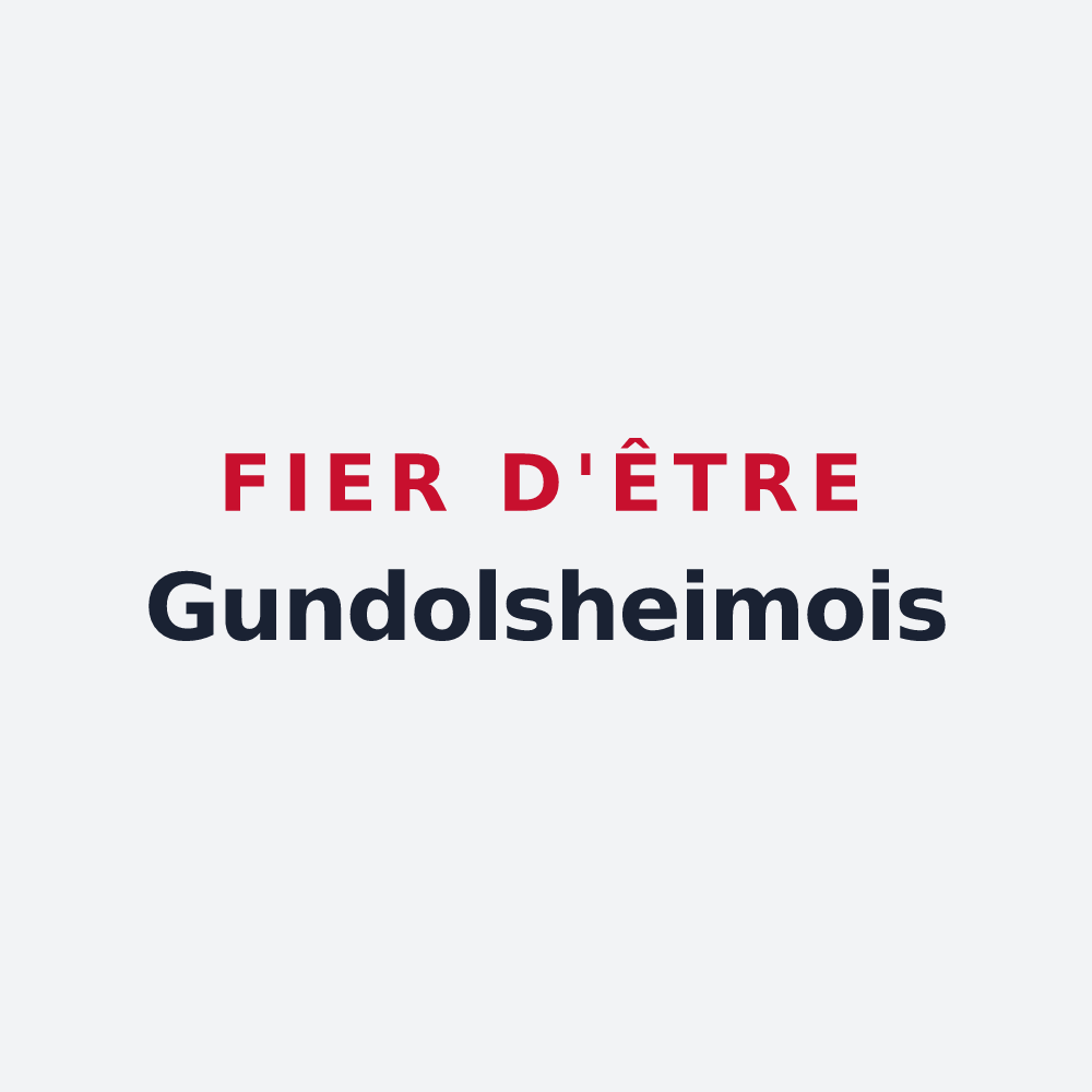 Poster « Fier d'être Gundolsheimois » — design pour Gundolsheim