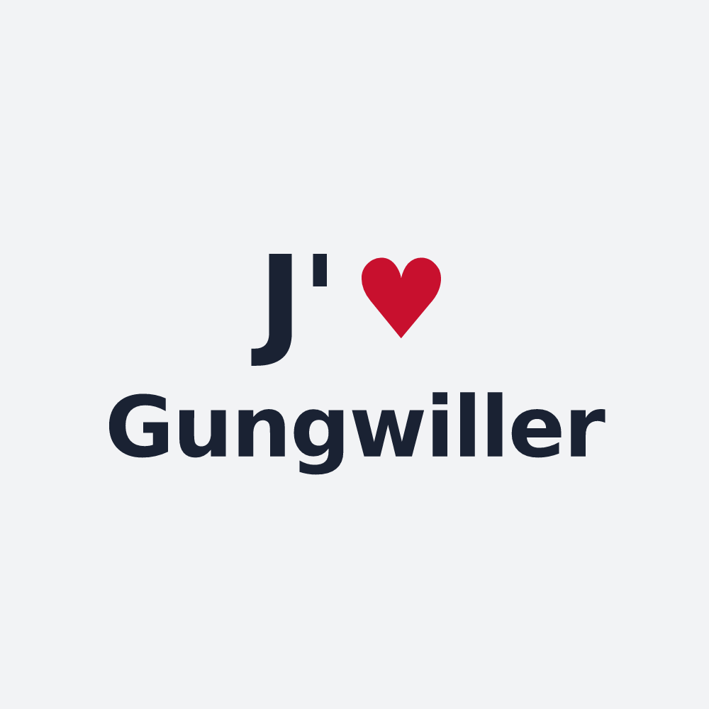 Poster personnalisé Gungwiller — design J'aime Gungwiller