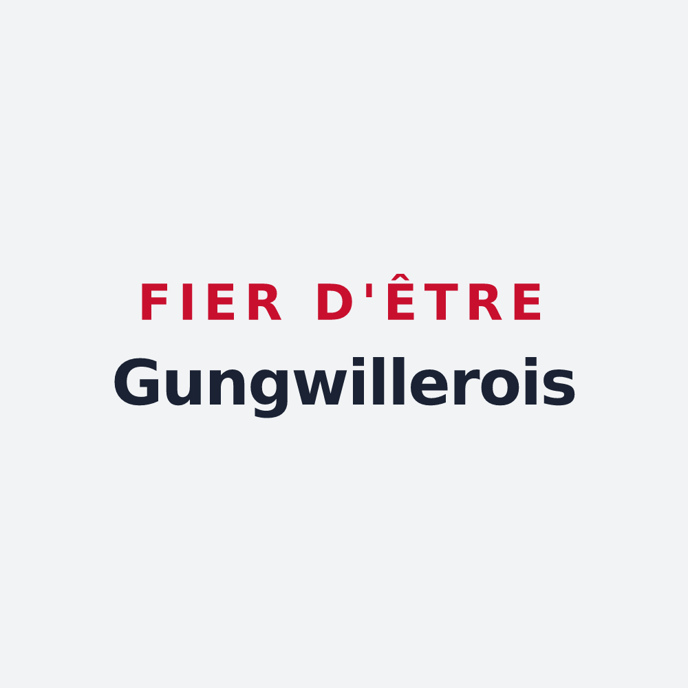 Poster « Fier d'être Gungwillerois » — design pour Gungwiller