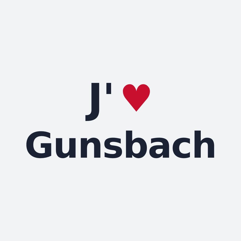 Poster personnalisé Gunsbach — design J'aime Gunsbach