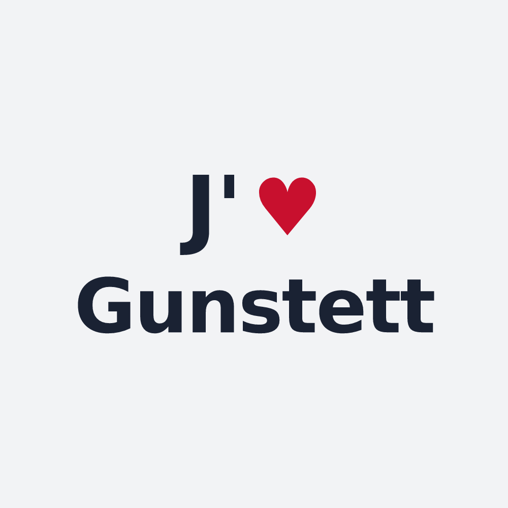 Poster personnalisé Gunstett — design J'aime Gunstett