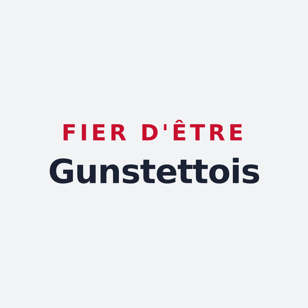 Poster « Fier d'être Gunstettois » — design pour Gunstett