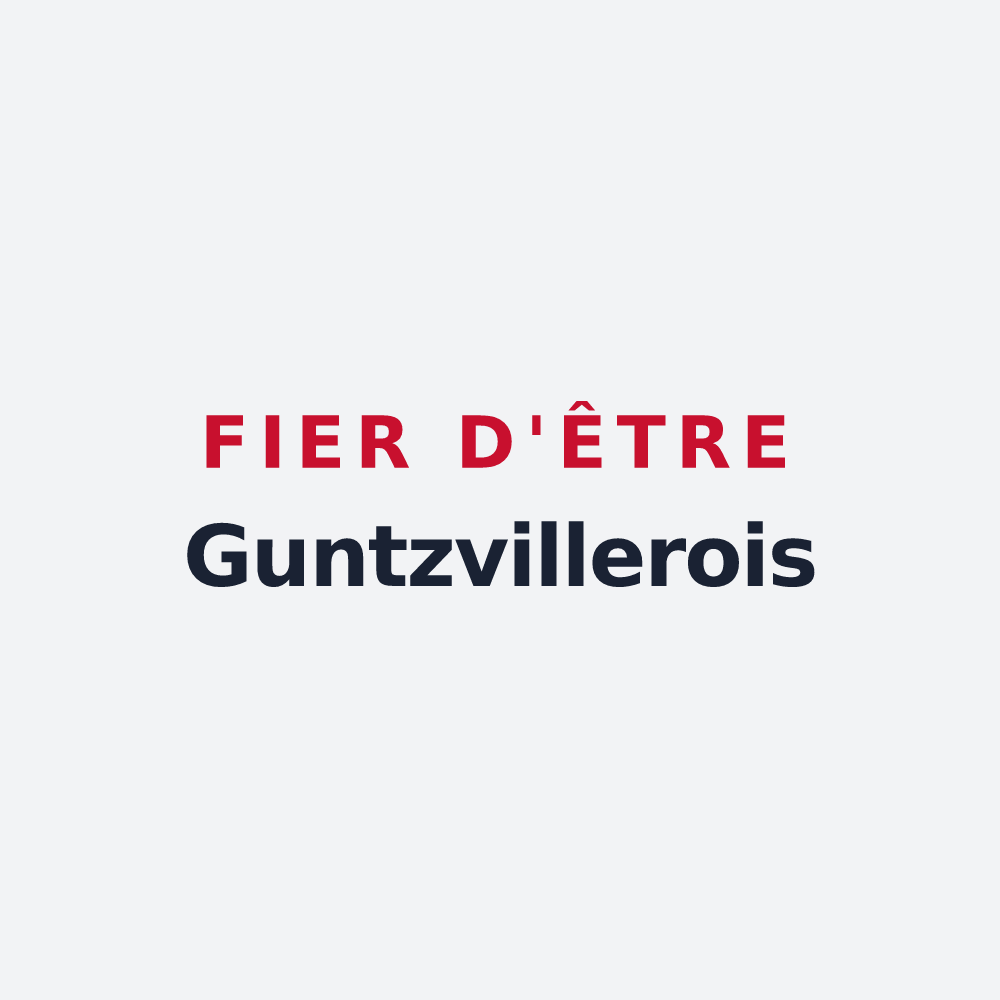 Poster « Fier d'être Guntzvillerois » — design pour Guntzviller