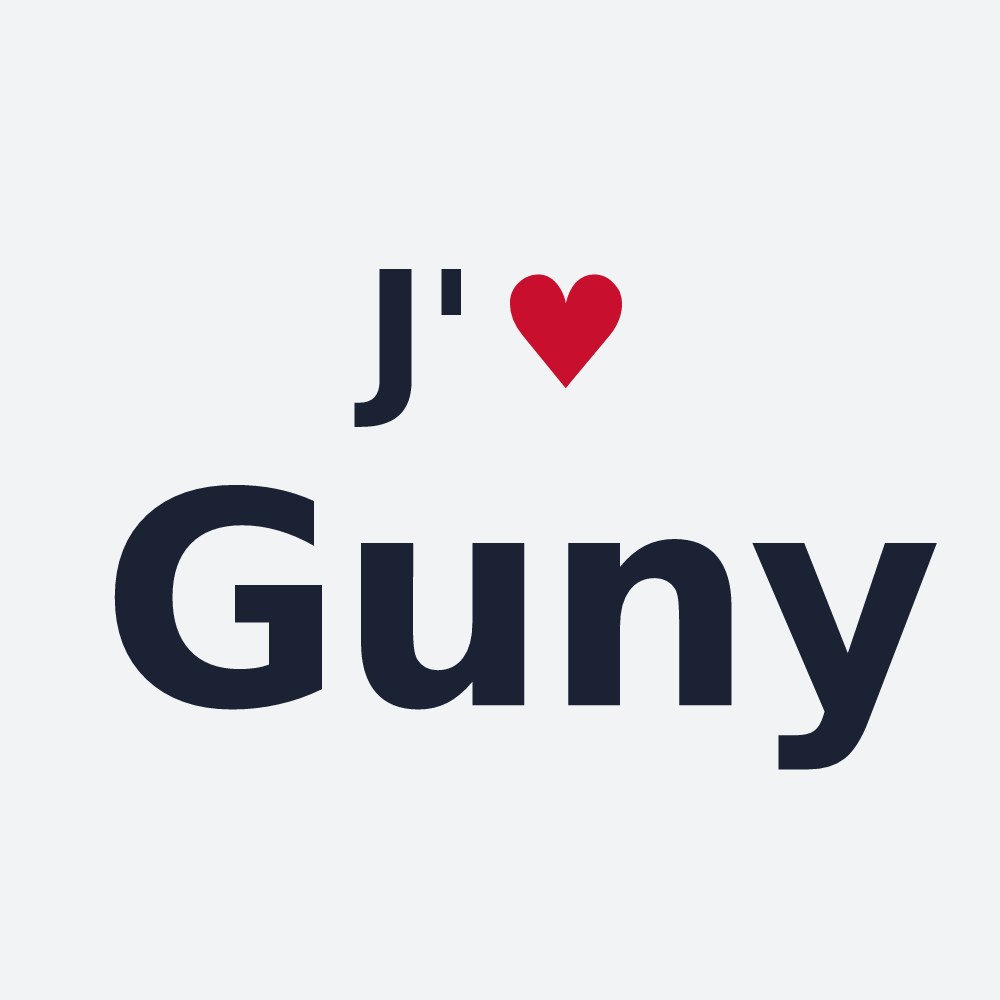 Poster personnalisé Guny — design J'aime Guny