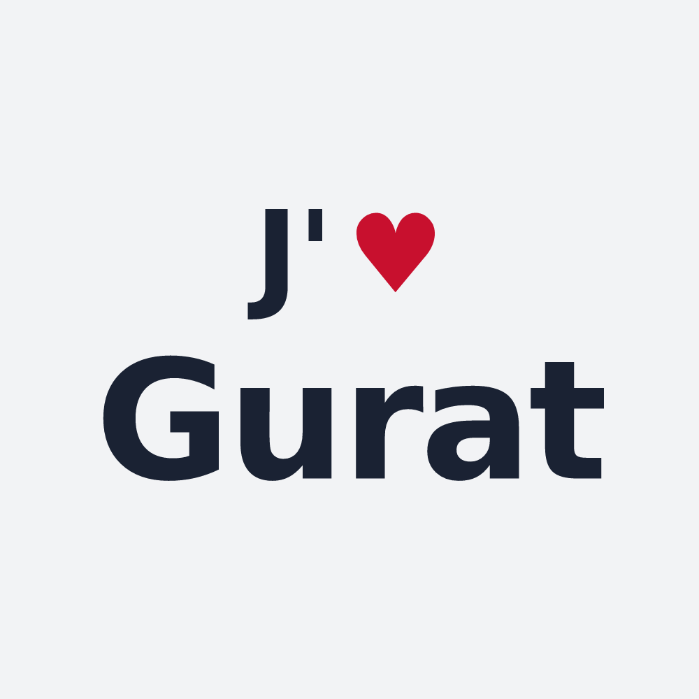 Poster personnalisé Gurat — design J'aime Gurat