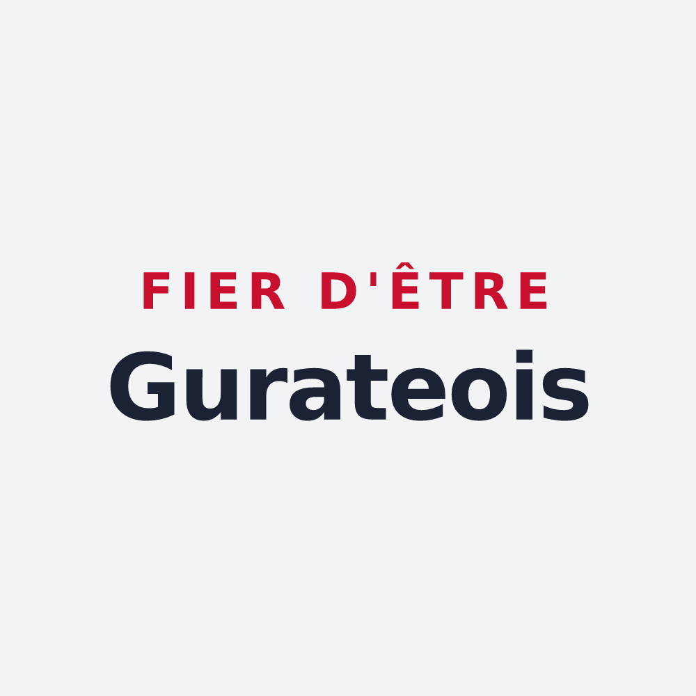 Poster « Fier d'être Gurateois » — design pour Gurat