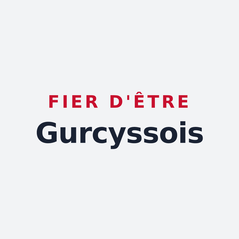 Poster « Fier d'être Gurcyssois » — design pour Gurcy-le-Châtel