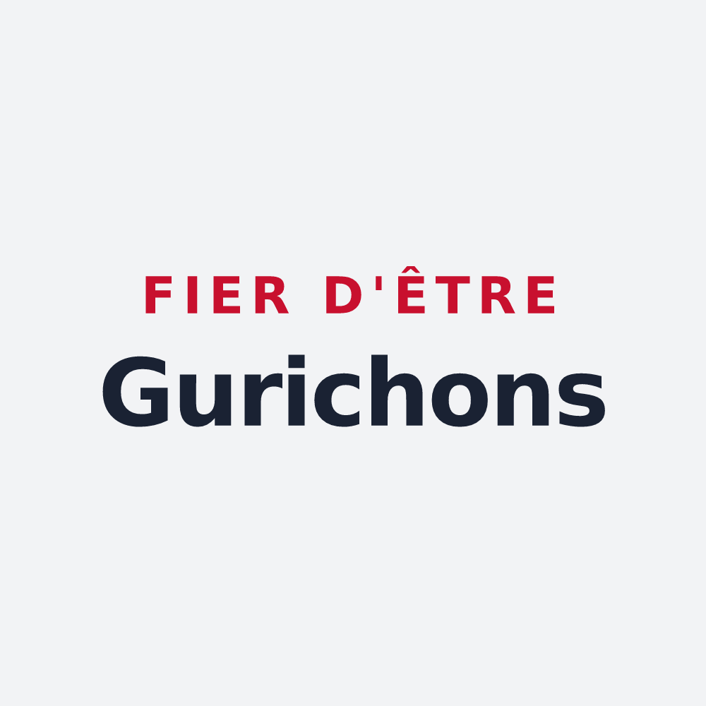 Poster « Fier d'être Gurichons » — design pour Gury