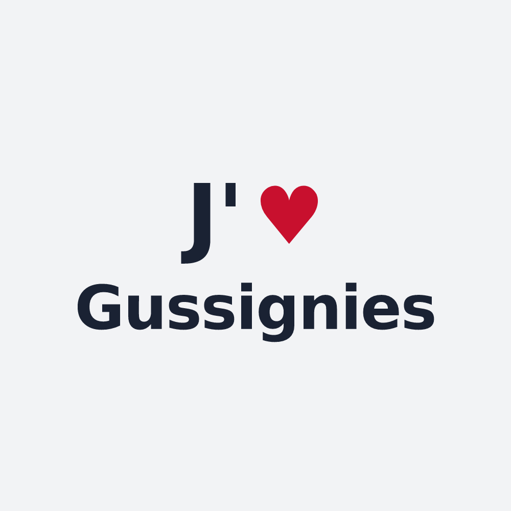 Poster personnalisé Gussignies — design J'aime Gussignies