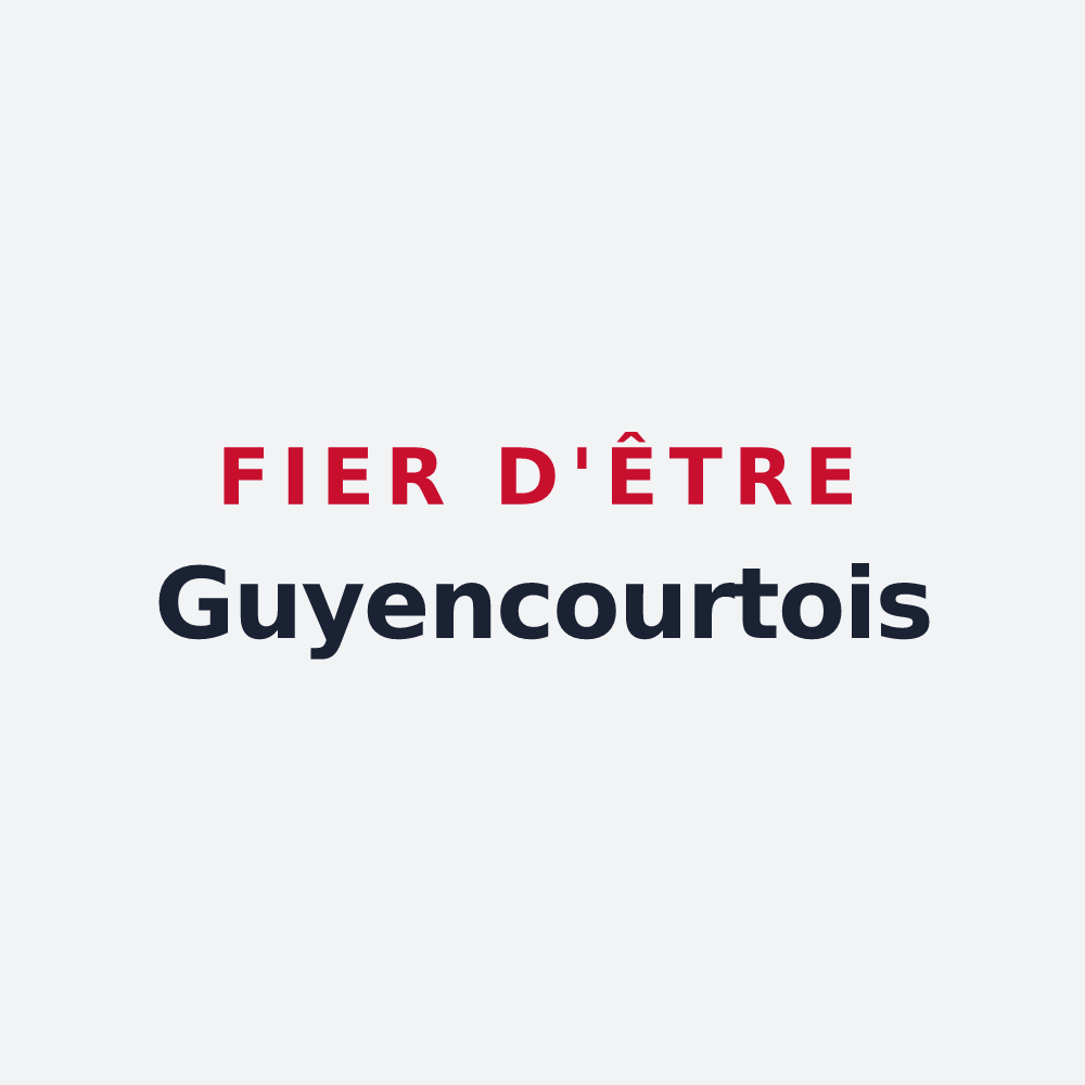 Poster « Fier d'être Guyencourtois » — design pour Guyencourt-sur-Noye