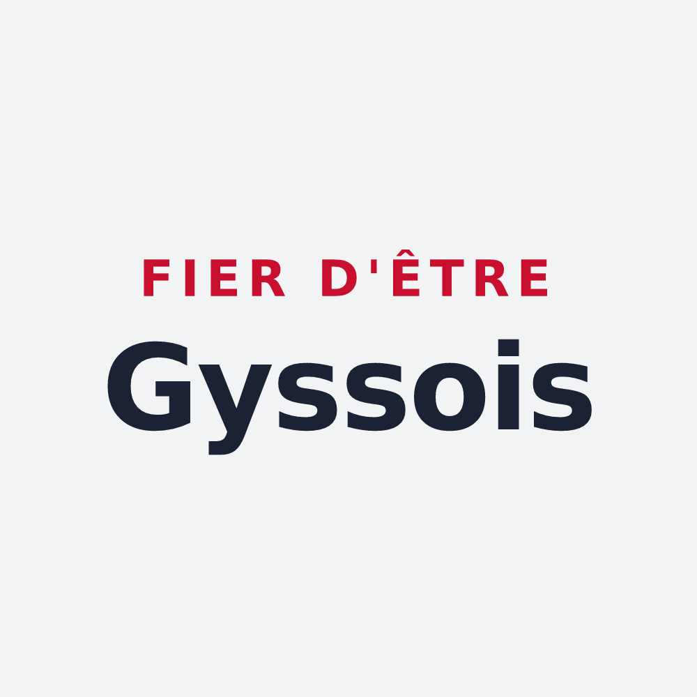 Poster « Fier d'être Gyssois » — design pour Gy-les-Nonains