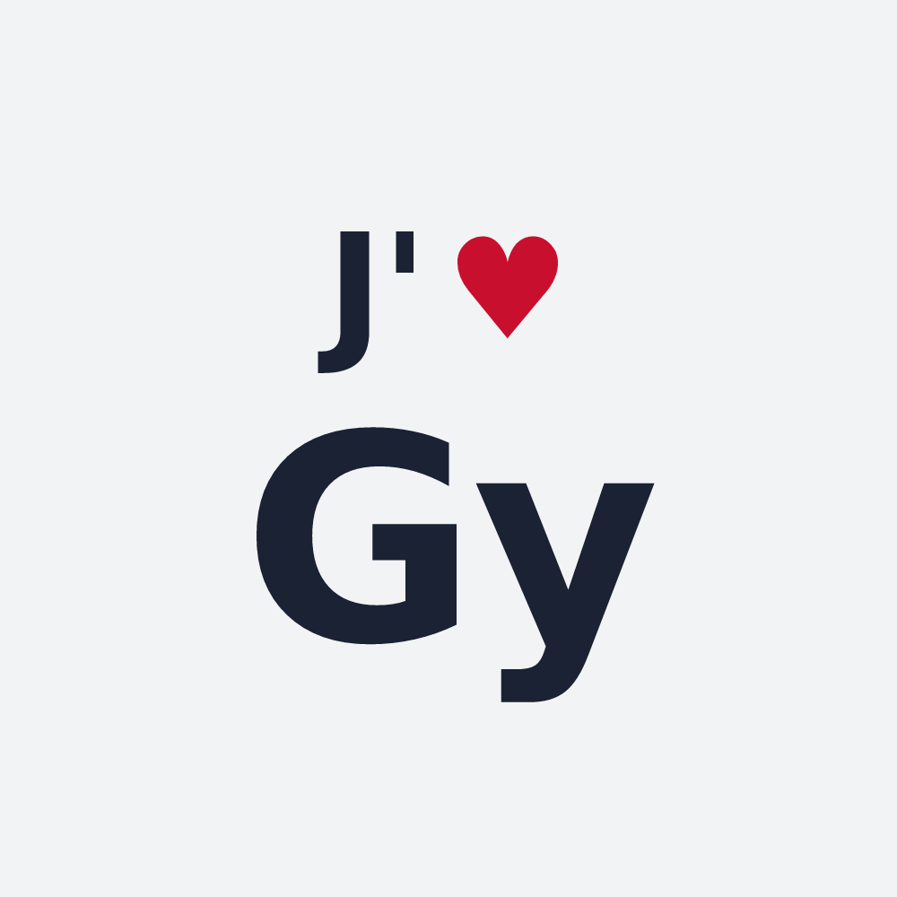 Poster personnalisé Gy — design J'aime Gy