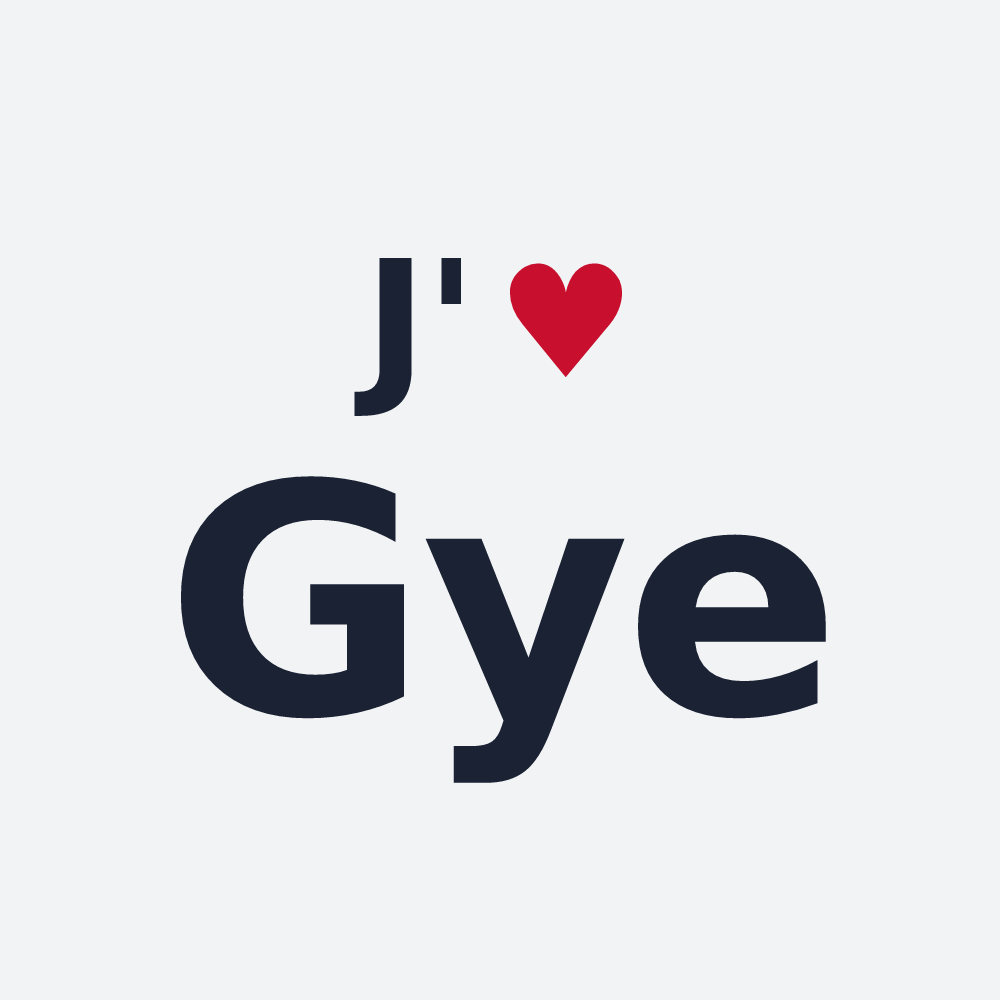 Poster personnalisé Gye — design J'aime Gye