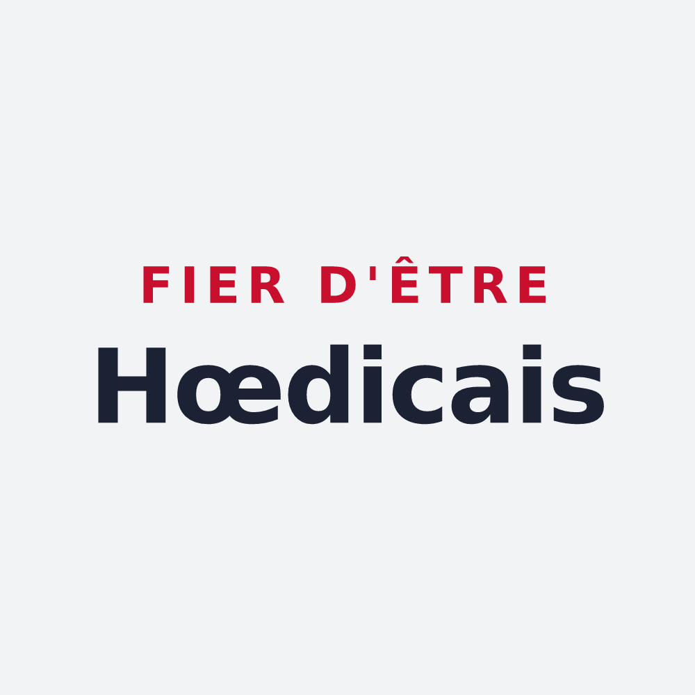 Poster « Fier d'être Hœdicais » — design pour Hœdic