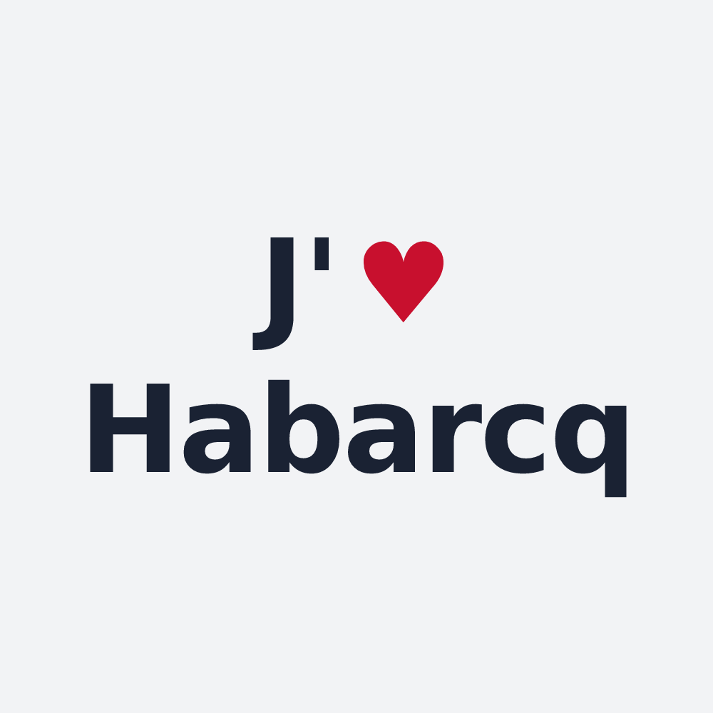 Poster personnalisé Habarcq — design J'aime Habarcq
