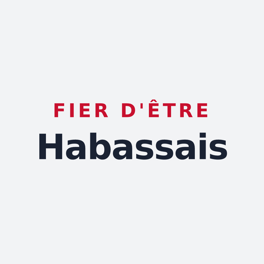Poster « Fier d'être Habassais » — design pour Habas