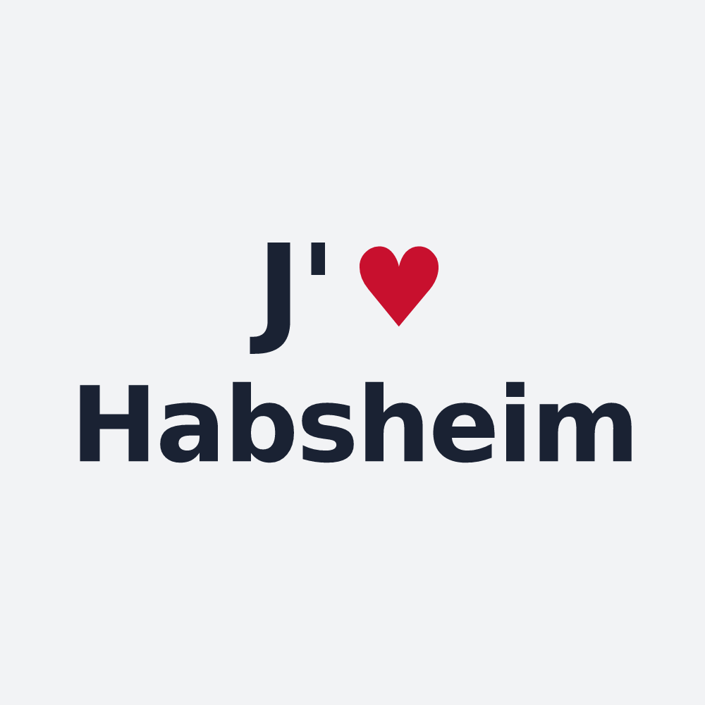 Poster personnalisé Habsheim — design J'aime Habsheim
