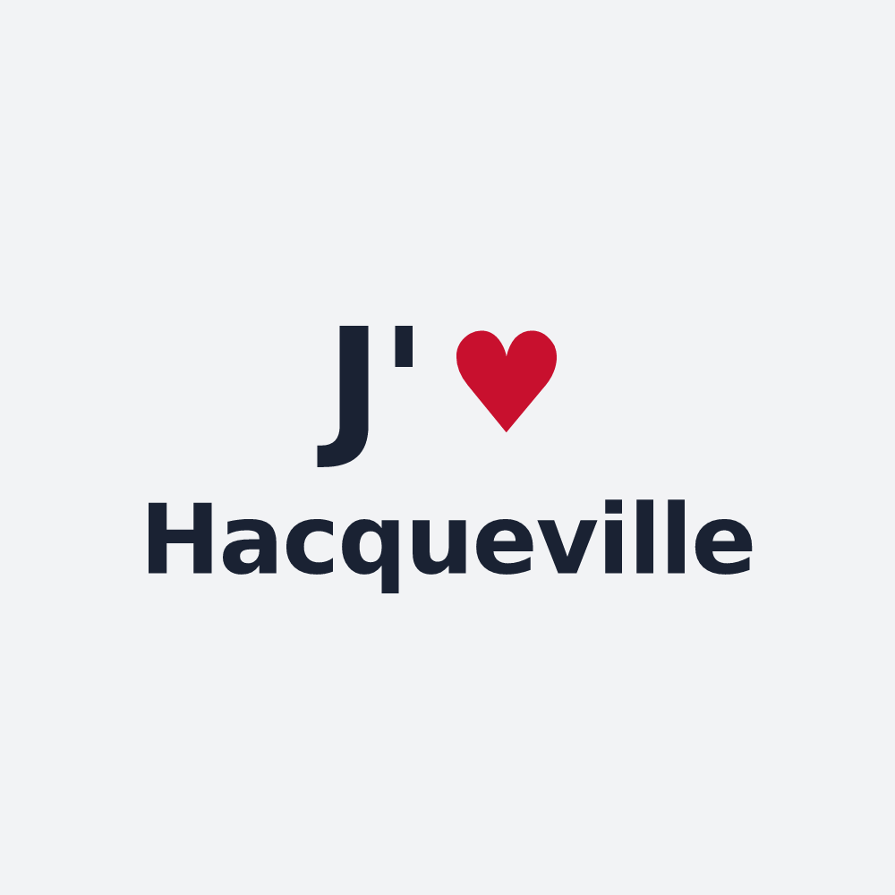 Poster personnalisé Hacqueville — design J'aime Hacqueville