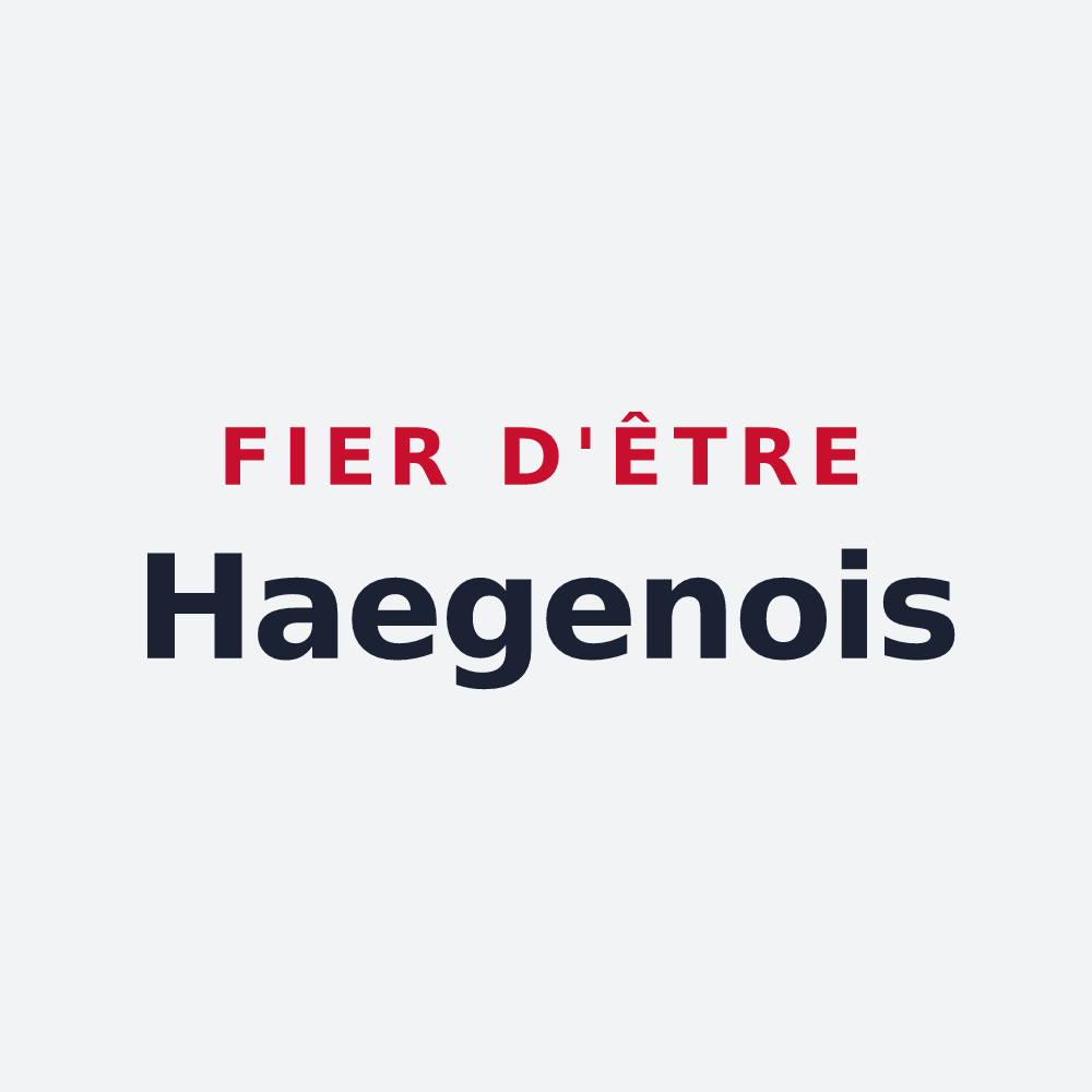 Poster « Fier d'être Haegenois » — design pour Haegen