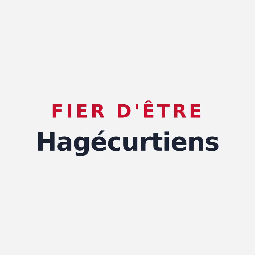Poster « Fier d'être Hagécurtiens » — design pour Hagécourt