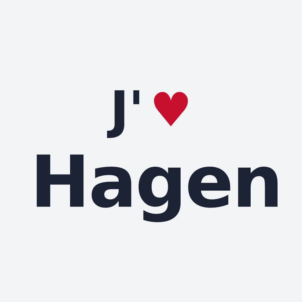 Poster personnalisé Hagen — design J'aime Hagen