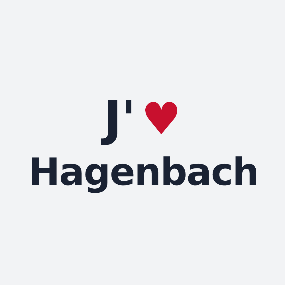 Poster personnalisé Hagenbach — design J'aime Hagenbach
