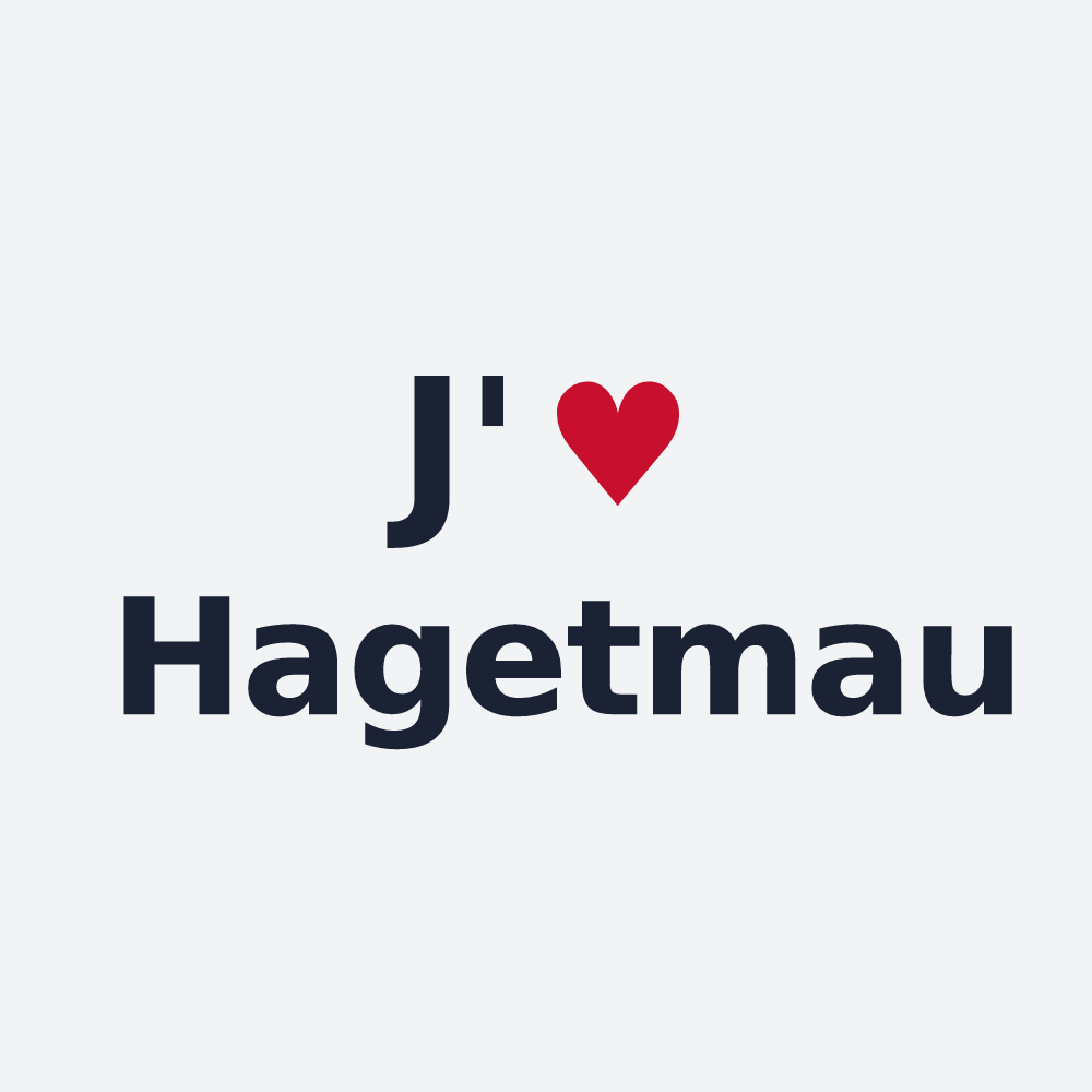 Poster personnalisé Hagetmau — design J'aime Hagetmau
