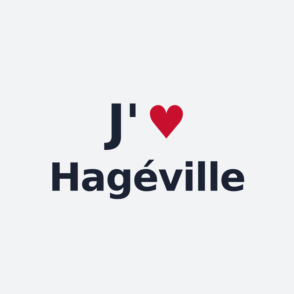 Poster personnalisé Hagéville — design J'aime Hagéville