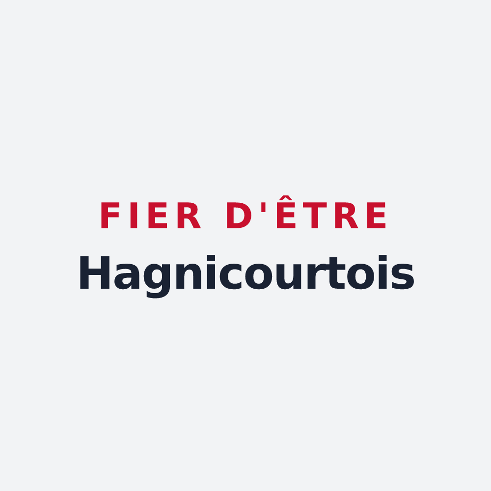 Poster « Fier d'être Hagnicourtois » — design pour Hagnicourt