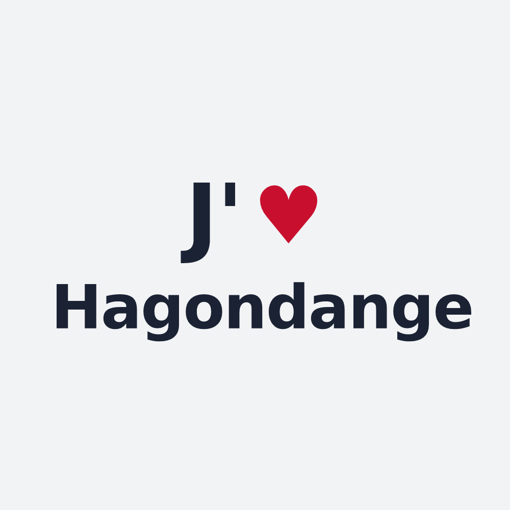 Poster personnalisé Hagondange — design J'aime Hagondange