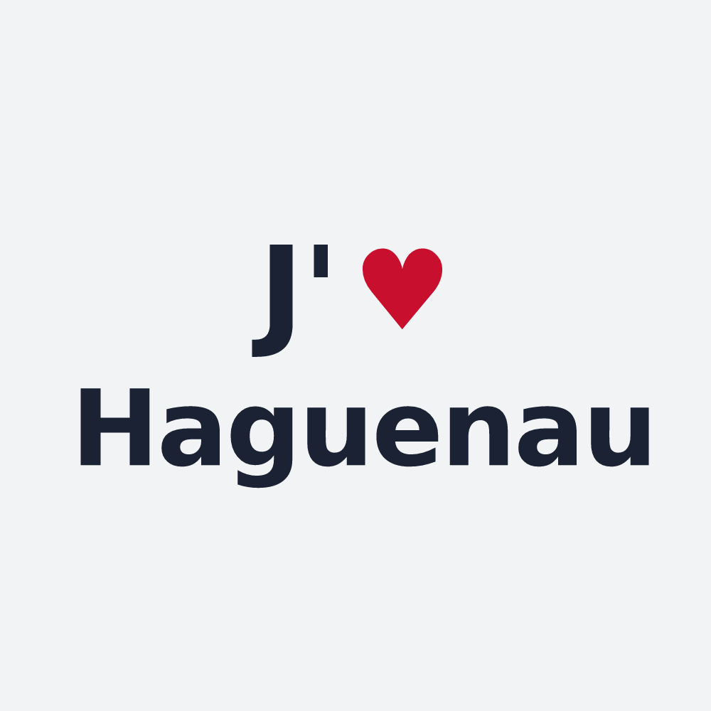 Poster personnalisé Haguenau — design J'aime Haguenau