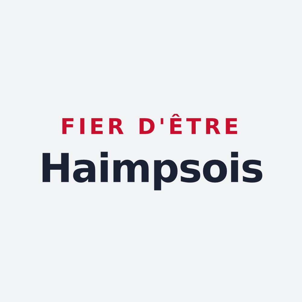 Poster « Fier d'être Haimpsois » — design pour Haimps