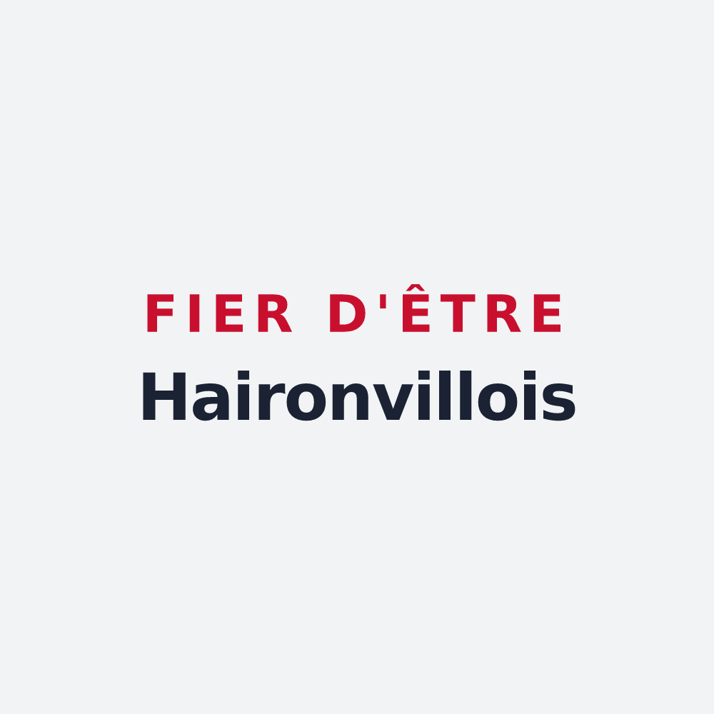 Poster « Fier d'être Haironvillois » — design pour Haironville