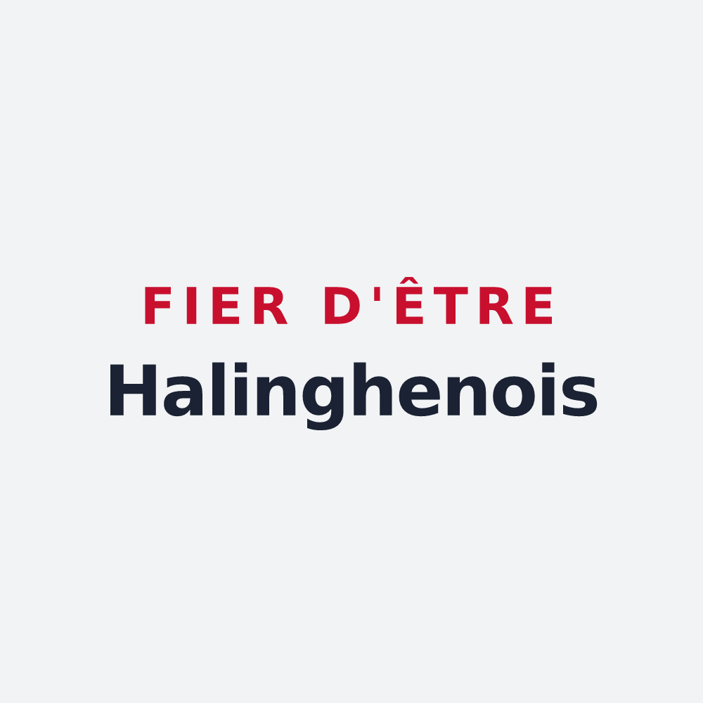 Poster « Fier d'être Halinghenois » — design pour Halinghen