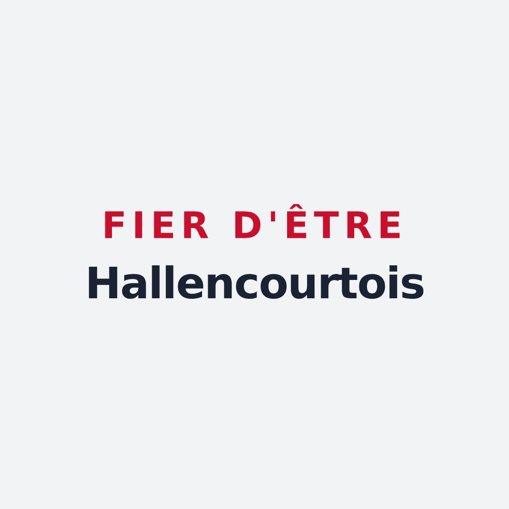 Poster « Fier d'être Hallencourtois » — design pour Hallencourt