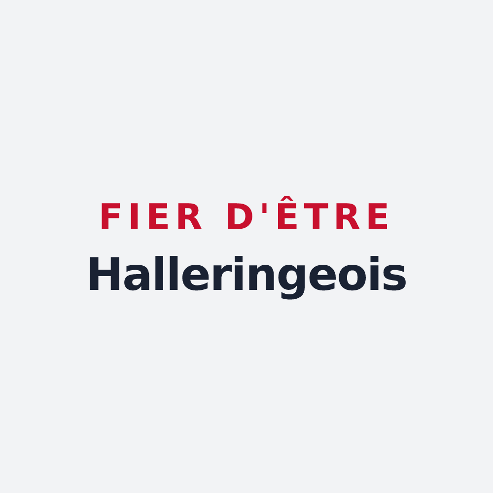 Poster « Fier d'être Halleringeois » — design pour Hallering