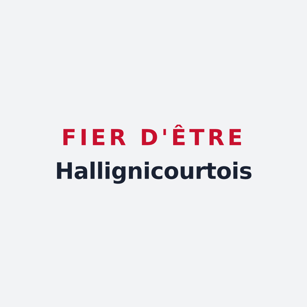 Poster « Fier d'être Hallignicourtois » — design pour Hallignicourt