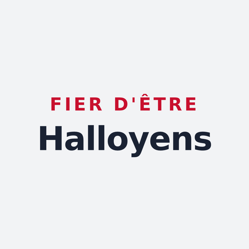 Poster « Fier d'être Halloyens » — design pour Halloy