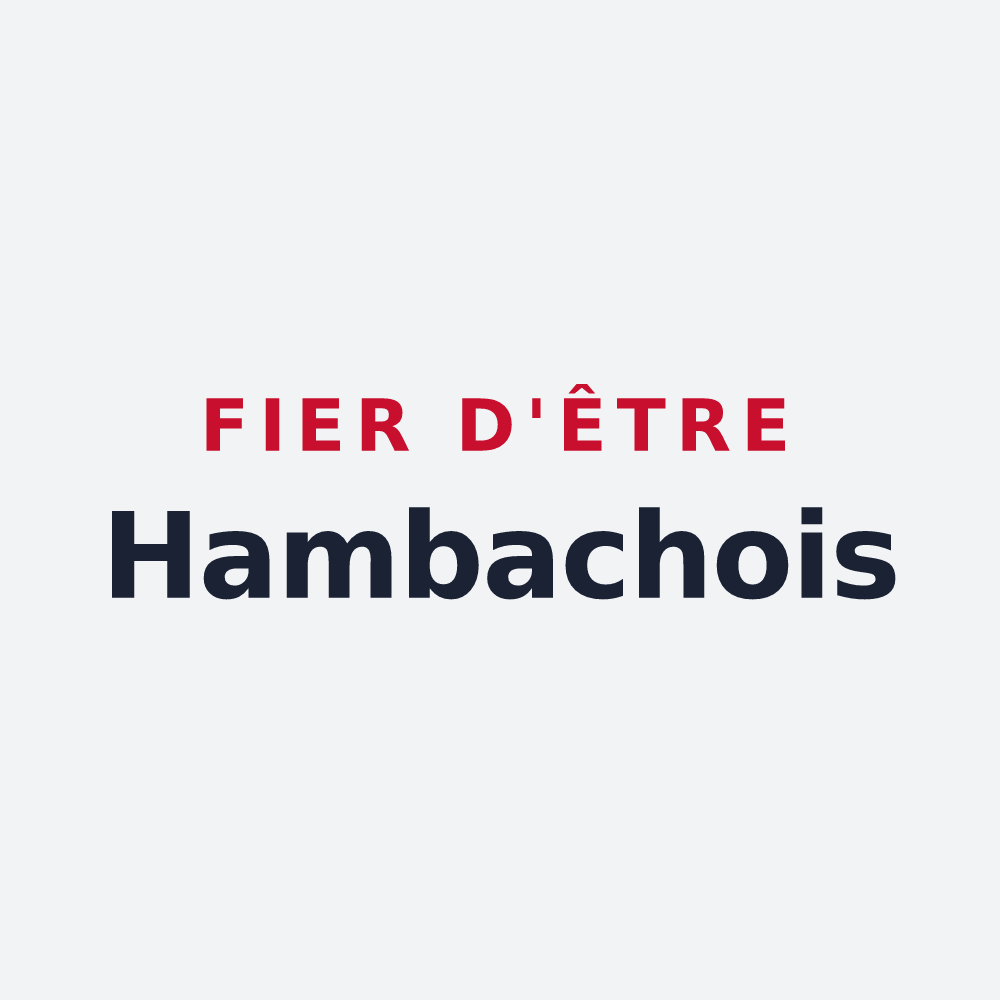 Poster « Fier d'être Hambachois » — design pour Hambach