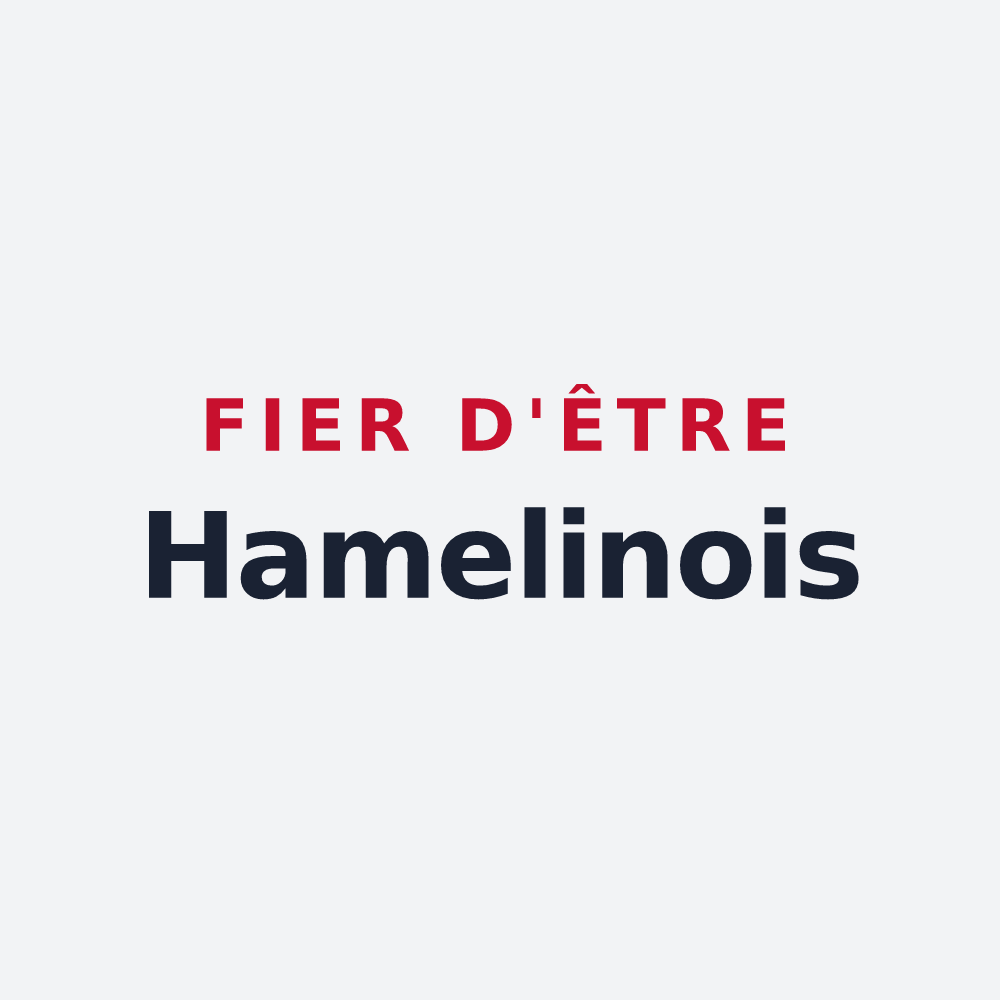 Poster « Fier d'être Hamelinois » — design pour Hamelin