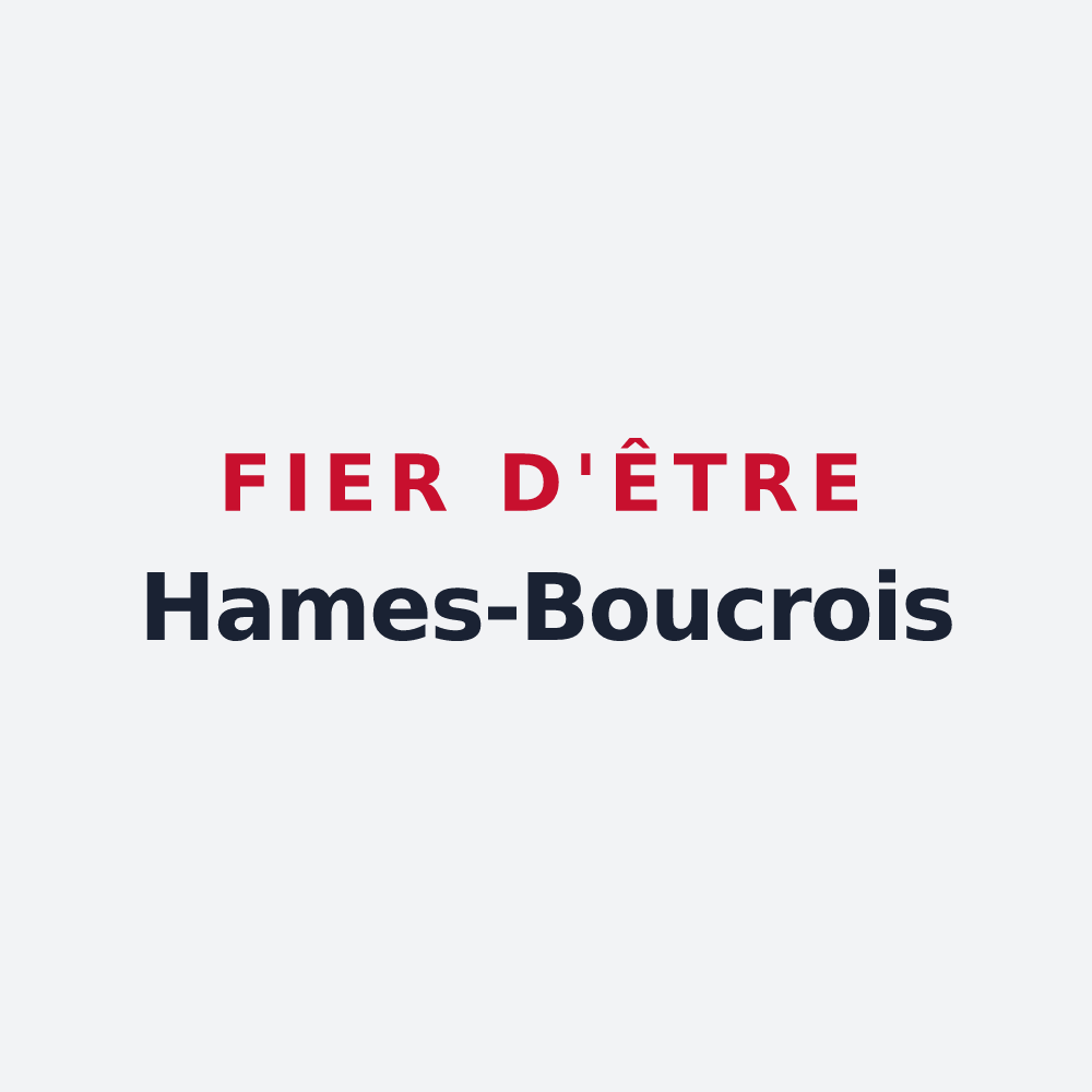 Poster « Fier d'être Hames-Boucrois » — design pour Hames-Boucres