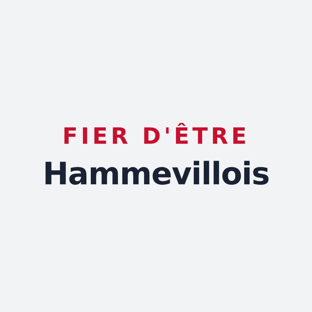 Poster « Fier d'être Hammevillois » — design pour Hammeville