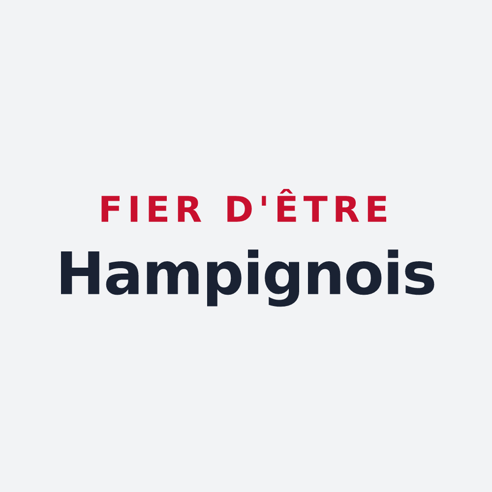 Poster « Fier d'être Hampignois » — design pour Hampigny