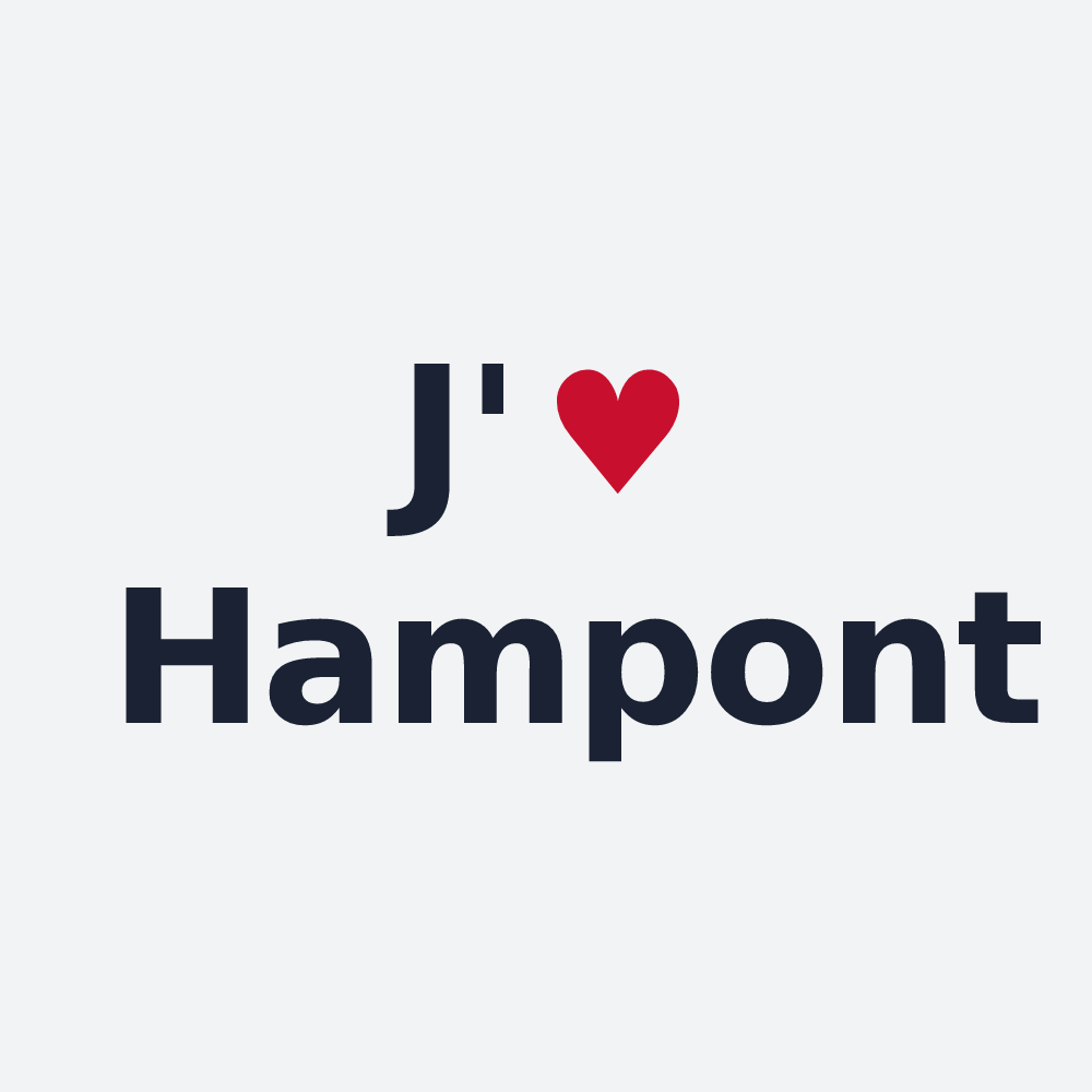 Poster personnalisé Hampont — design J'aime Hampont