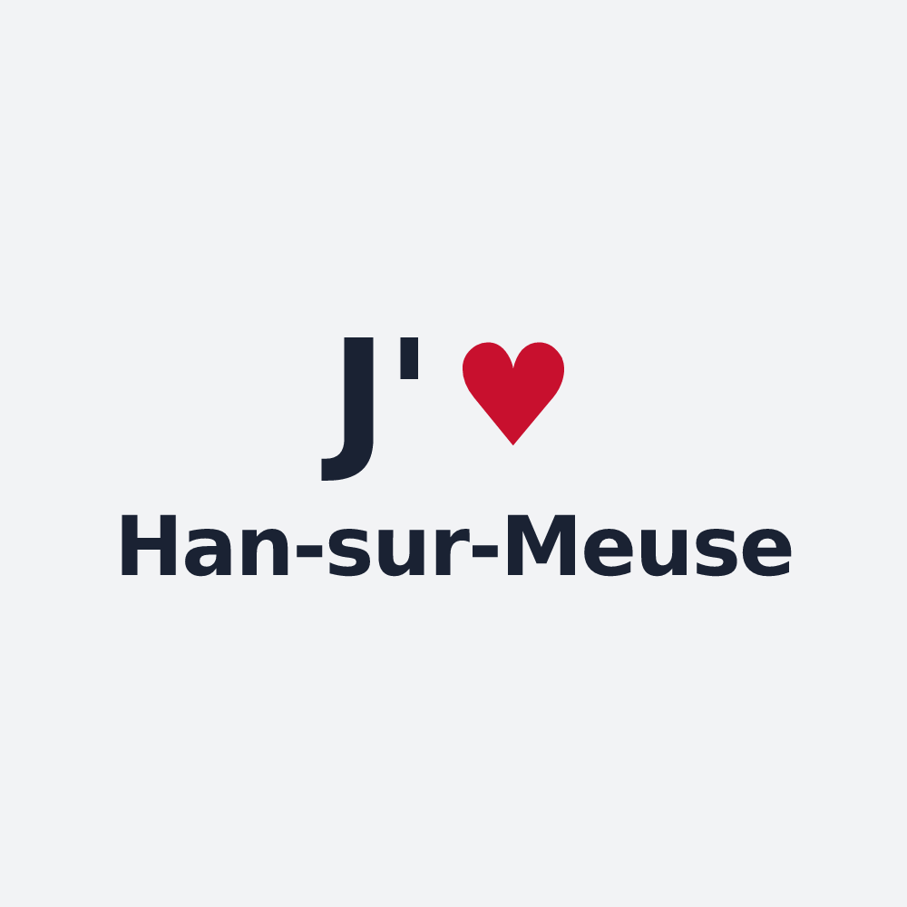 Poster personnalisé Han-sur-Meuse — design J'aime Han-sur-Meuse