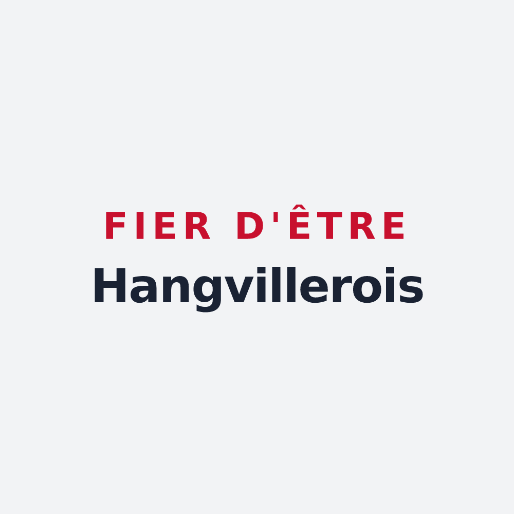 Poster « Fier d'être Hangvillerois » — design pour Hangviller