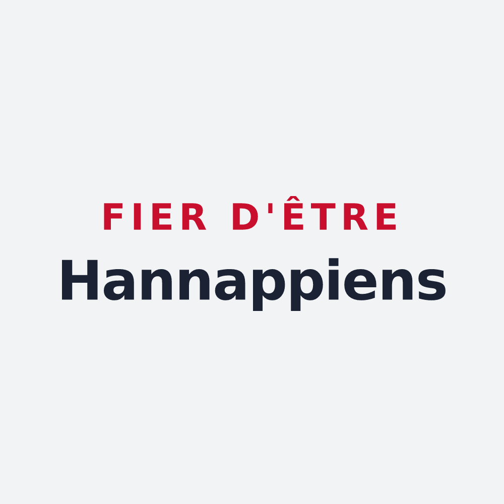 Poster « Fier d'être Hannappiens » — design pour Hannappes